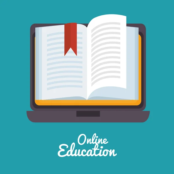 E-learning en technologie onderwijs — Stockvector