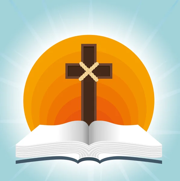 Libro della Sacra Bibbia — Vettoriale Stock