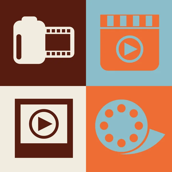 Video test design — Stock Vector