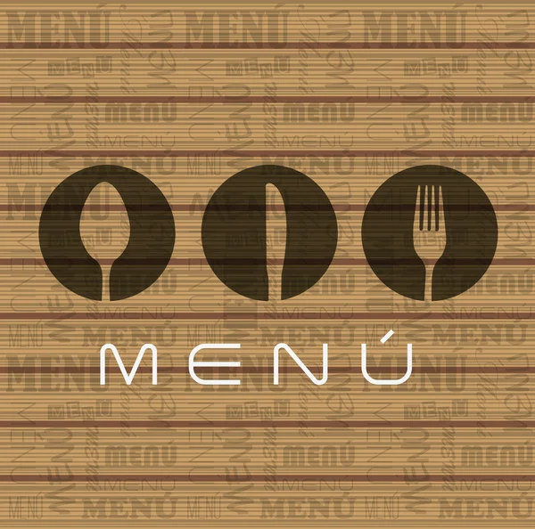 Menü-étterem kialakítás — Stock Vector