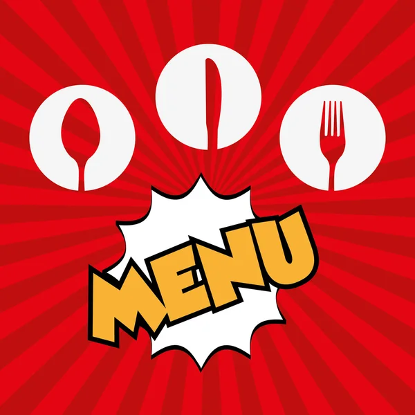 Wygląd menu restauracji — Wektor stockowy