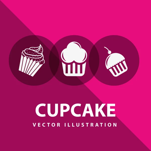 Bakkerij decorontwerp pictogrammen — Stockvector