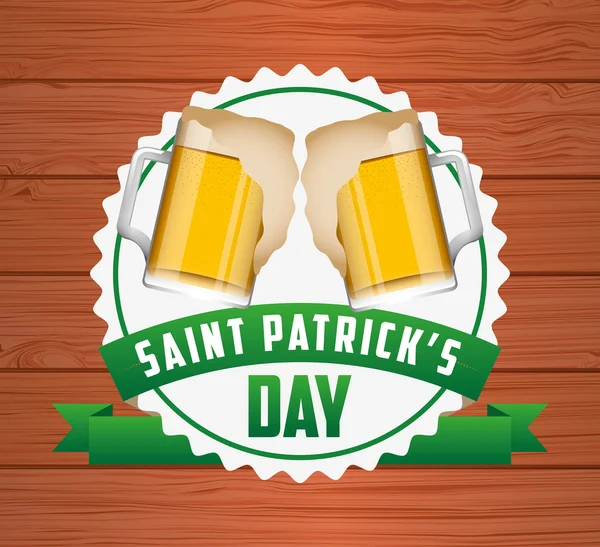 Diseño del Día de San Patricio — Vector de stock