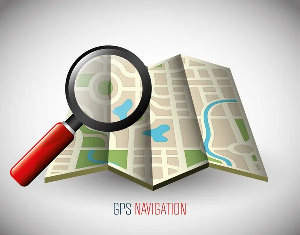 GPS navigationen teknologien — Stock vektor