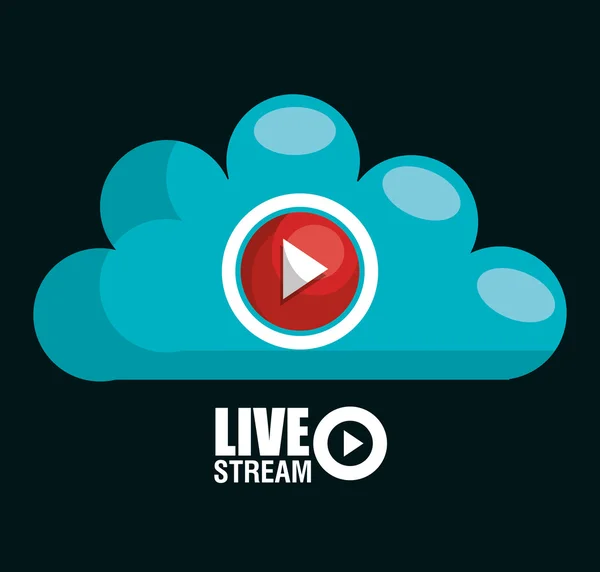 TV live stream — Stock Vector