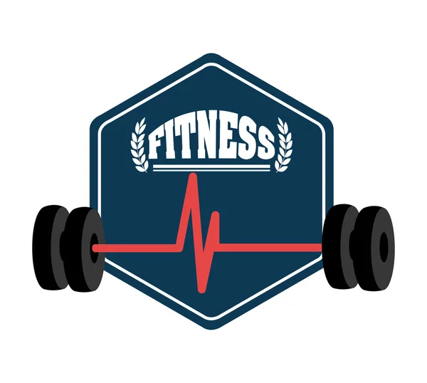 Ginásio e fitness lifestyle —  Vetores de Stock