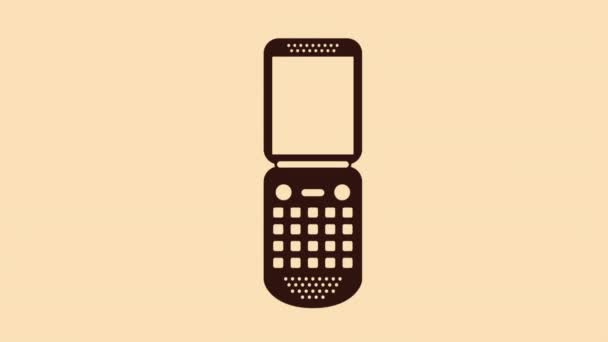 Дизайн иконок мобильного телефона — стоковое видео