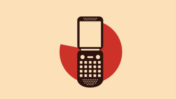 Projekt ikona telefonu komórkowego — Wideo stockowe