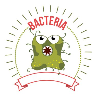 Mikrop ve bakteri çizgi film