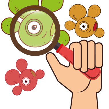 Mikrop ve bakteri çizgi film