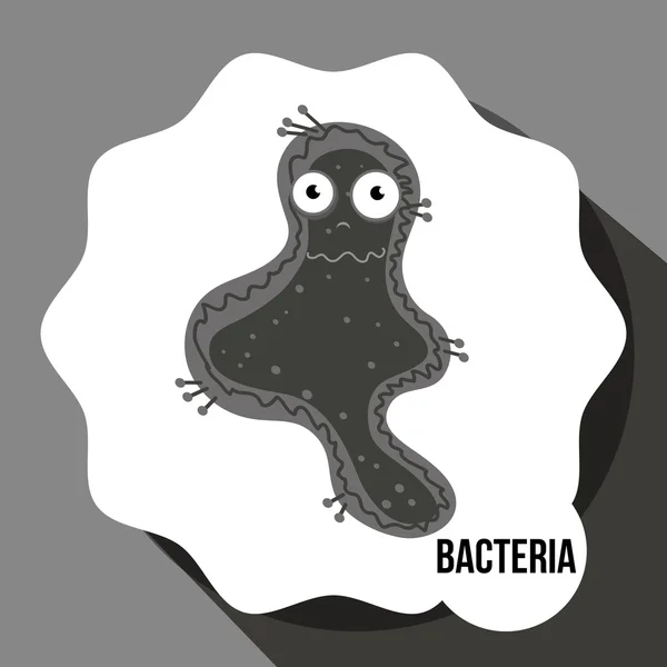 Germs and bacteria cartoon — Stock Vector