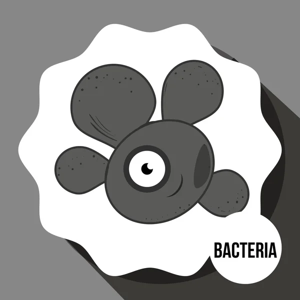 Карикатура на микробы и бактерии — стоковый вектор