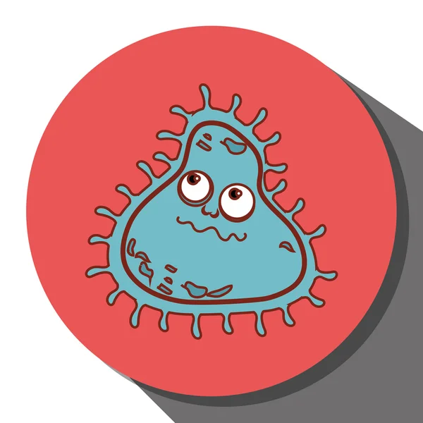 細菌や細菌の漫画 — ストックベクタ