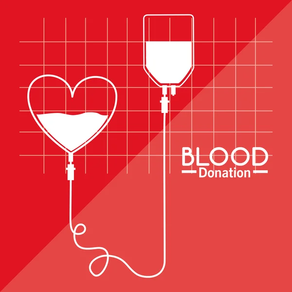 Campanha de doação de sangue — Vetor de Stock