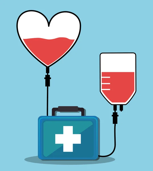 Campagne de don de sang — Image vectorielle