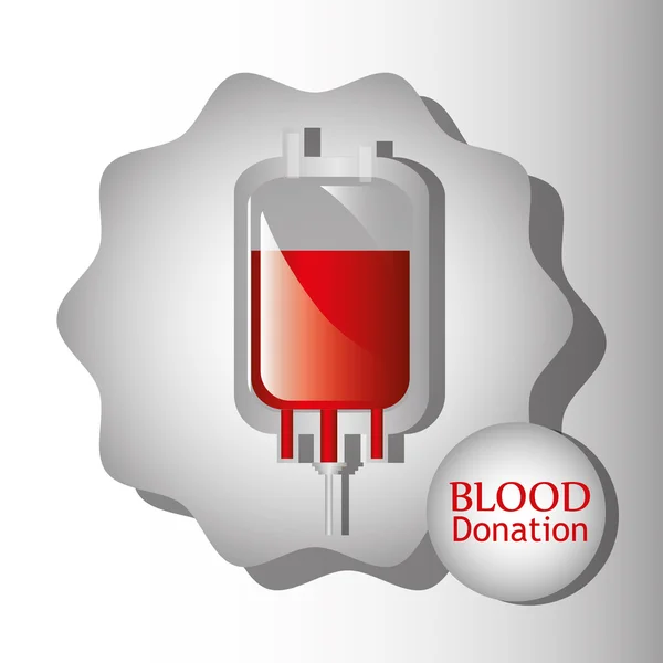 Blood donation campaign — Stock Vector