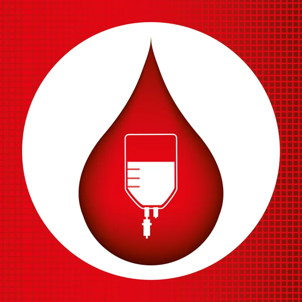 Campanha de doação de sangue —  Vetores de Stock