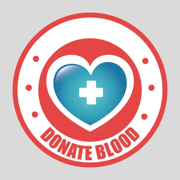 Campanha de doação de sangue — Vetor de Stock