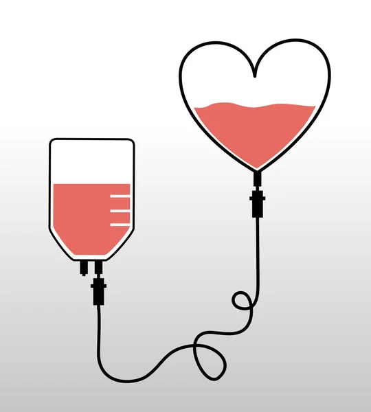 Kampaň na podporu dárcovství krve — Stockový vektor
