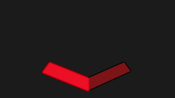 Piramida ikona designu — Wideo stockowe
