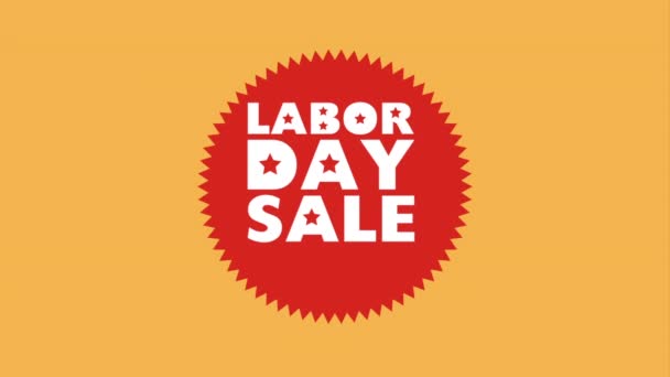 Labor day sale design — Stock Video