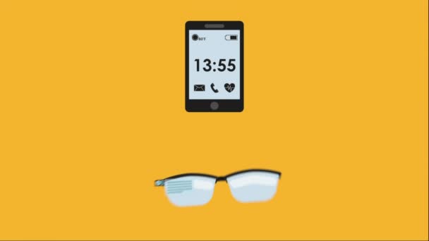 Design de tecnologia wearable — Vídeo de Stock