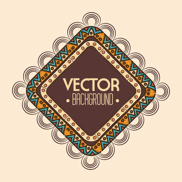 Diseño de fondo bohemio — Vector de stock