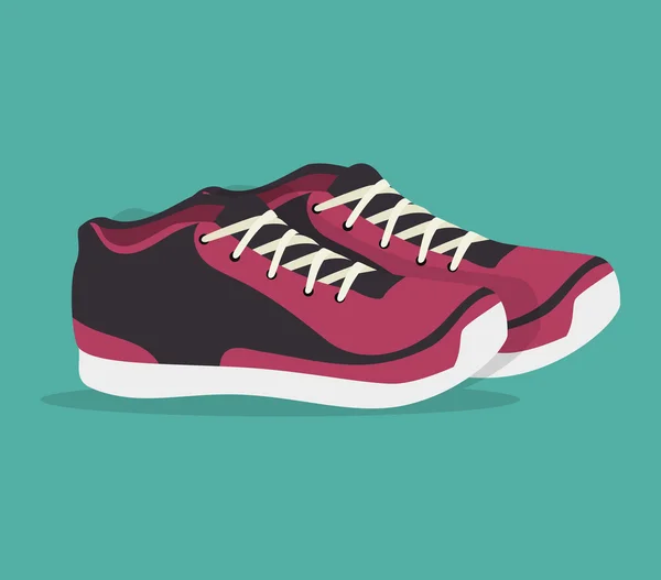 Zapatos deporte diseño — Vector de stock