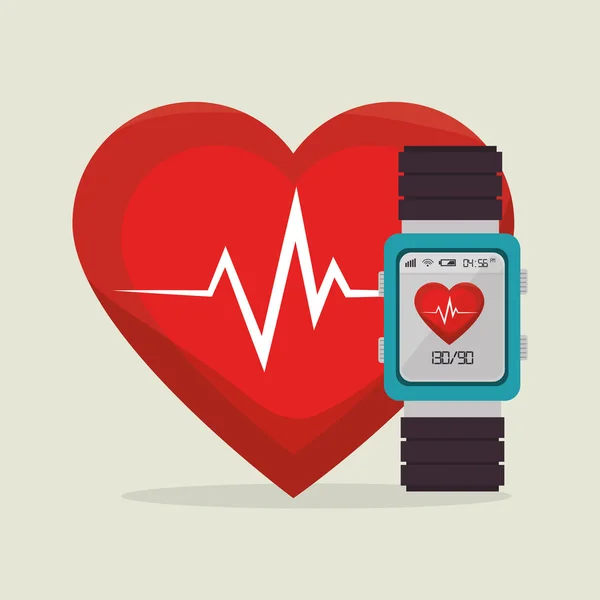 Conception de soins cardiologiques — Image vectorielle