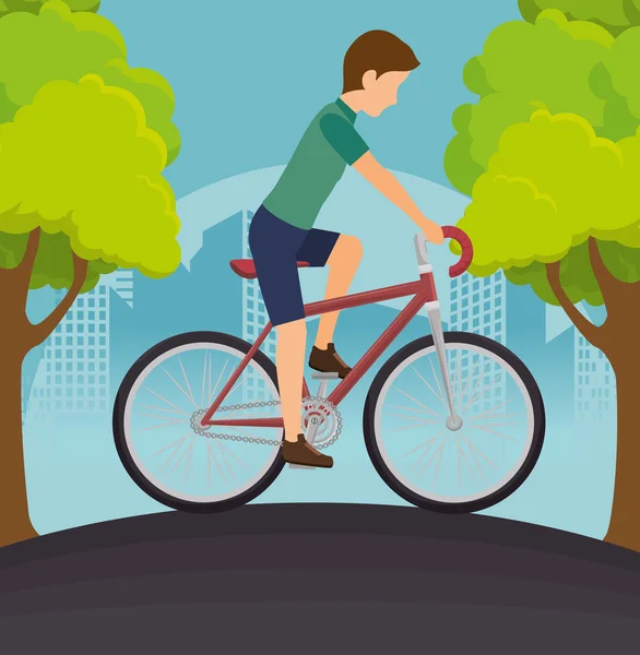 Σχεδίαση lifestyle ποδηλάτων — Διανυσματικό Αρχείο