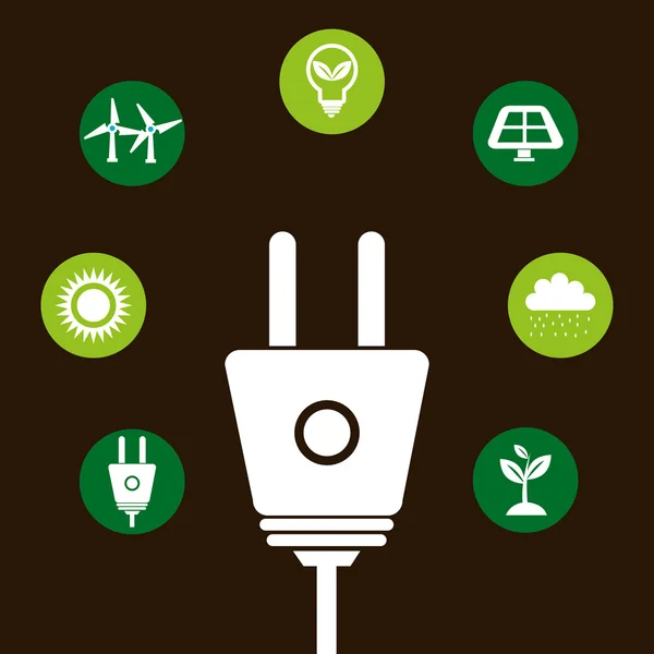 Diseño de energía limpia — Archivo Imágenes Vectoriales