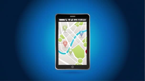 GPS serwis projektowanie — Wideo stockowe