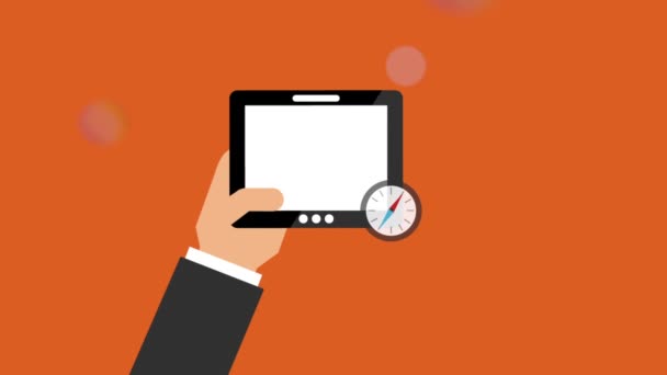Gps Service design — стоковое видео