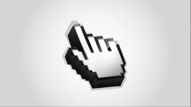 Diseño del icono del cursor — Vídeos de Stock