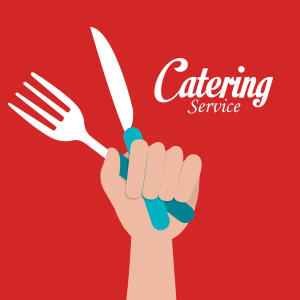 Diseño del servicio de catering — Vector de stock