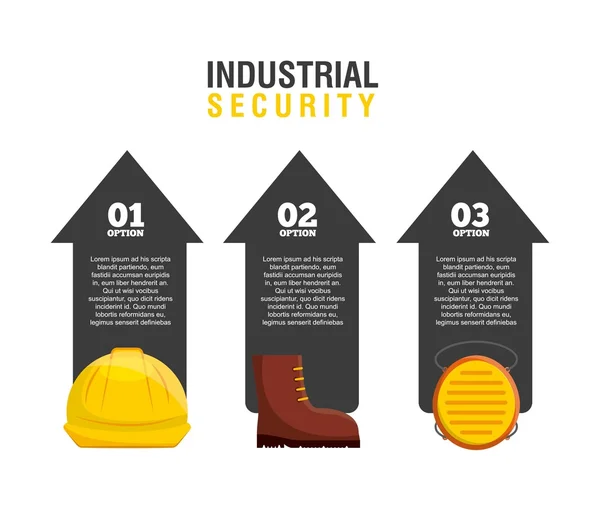 Industriële veiligheidsontwerp — Stockvector