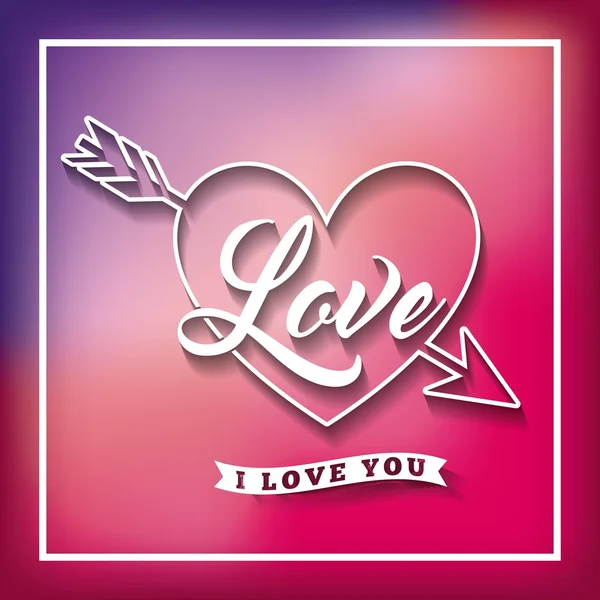 Love card design — Stock Vector