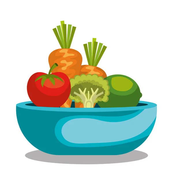 Diseño de alimentos saludables — Vector de stock