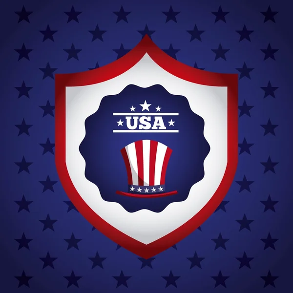 Etats-Unis emblème design — Image vectorielle