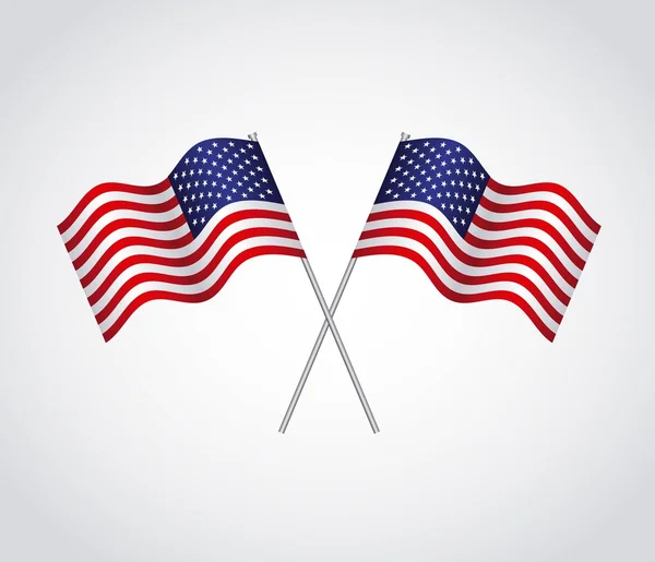 Etats-Unis drapeau design — Image vectorielle