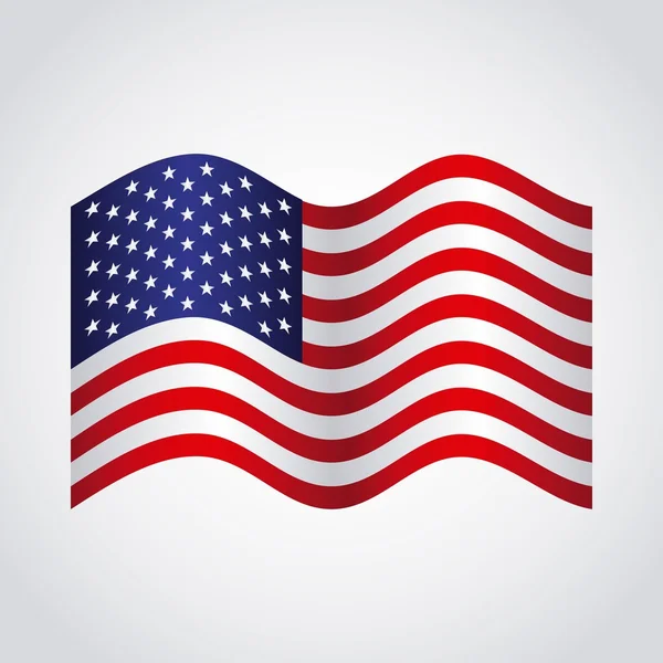 Usa zászló kialakítása — Stock Vector