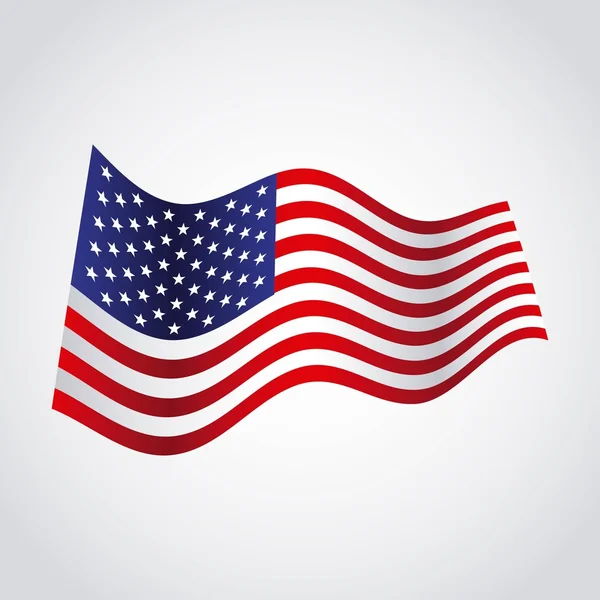 Disegno bandiera USA — Vettoriale Stock