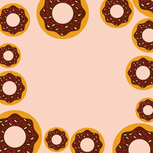 Conception de beignets doux — Image vectorielle