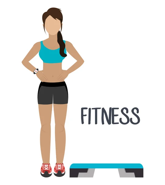 Sporten fitness design — Stockvector