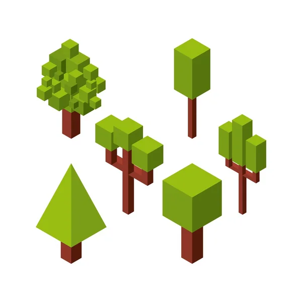 Natur im Pixeldesign — Stockvektor