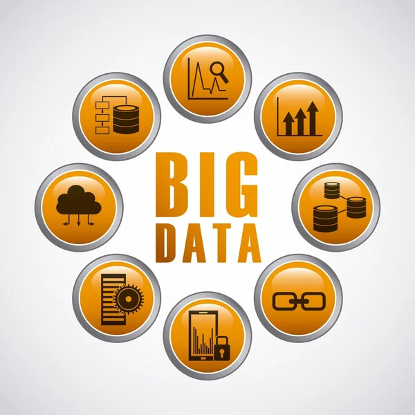 Conception de big data — Image vectorielle