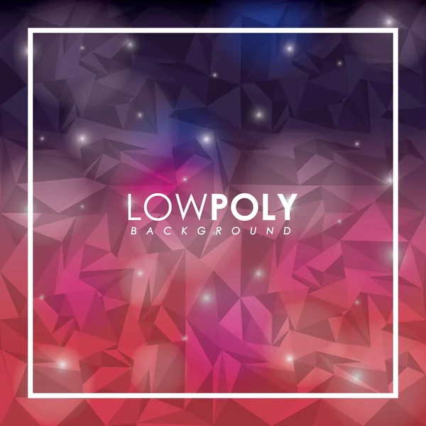 Low-Poly-Design — Stockvektor