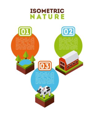 izometrik doğa tasarım 