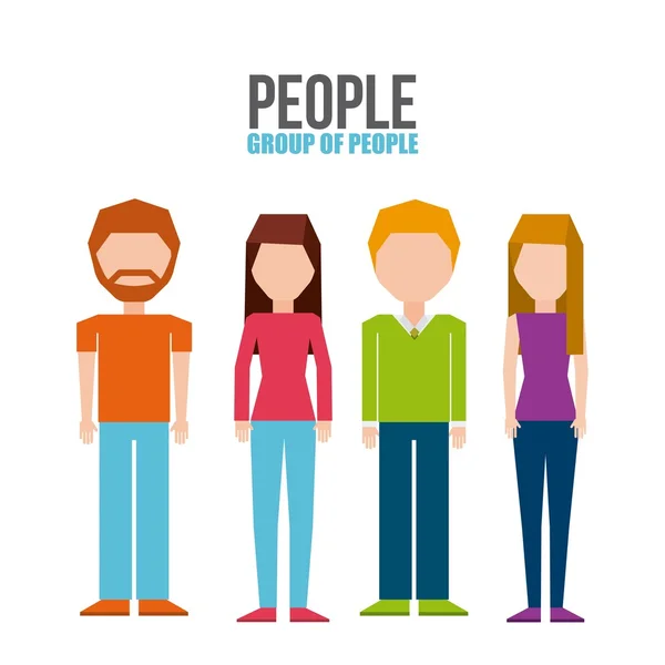 Group of people design — Stock Vector