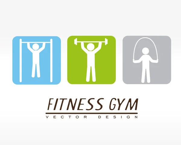 Fitness gym ontwerp — Stockvector